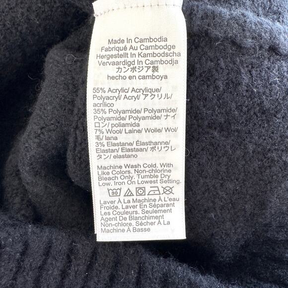 J. Crew Factory Womens Sweater Vest Size XL Extra Soft Wool Blend Neutral Black - Picture 4 of 6